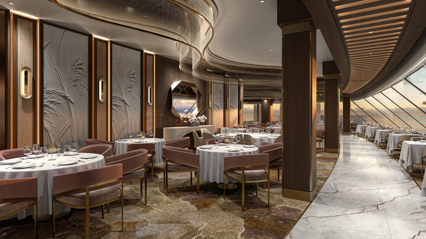 Oceania Cruises Oceania Sonata Grand Dining Room Rendering