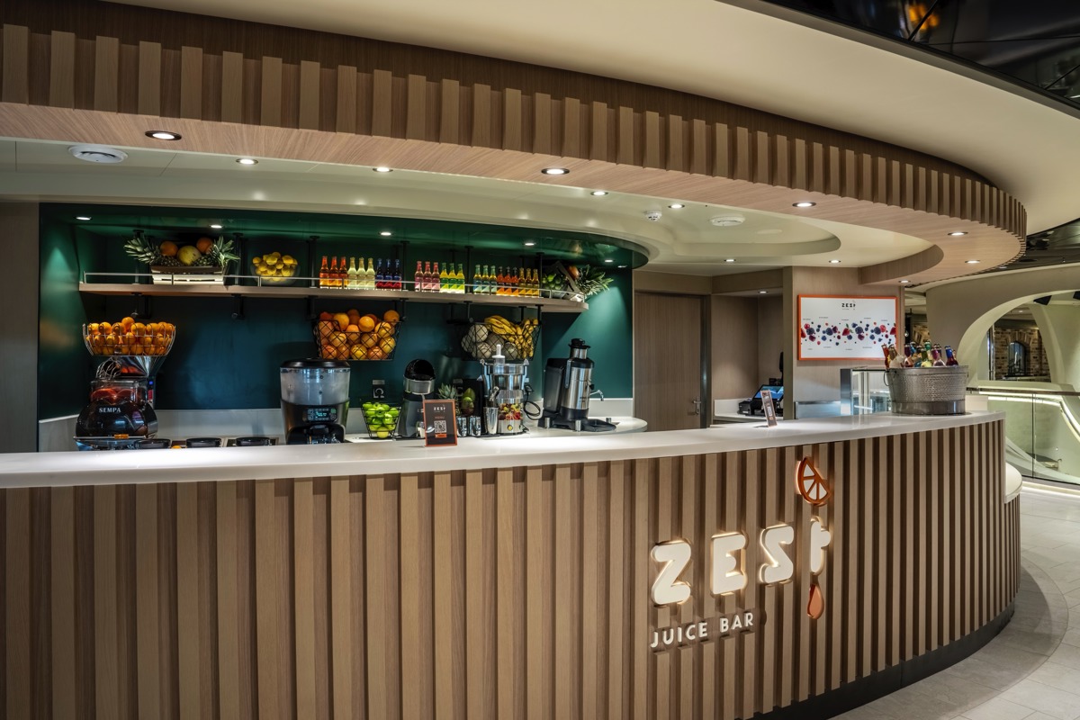 Msc Cruises Msc World Class Zest Juice Bar ©Msc Rights, Ivan Sarfatti 2