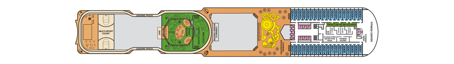 Deck 12 - Spa & Sports