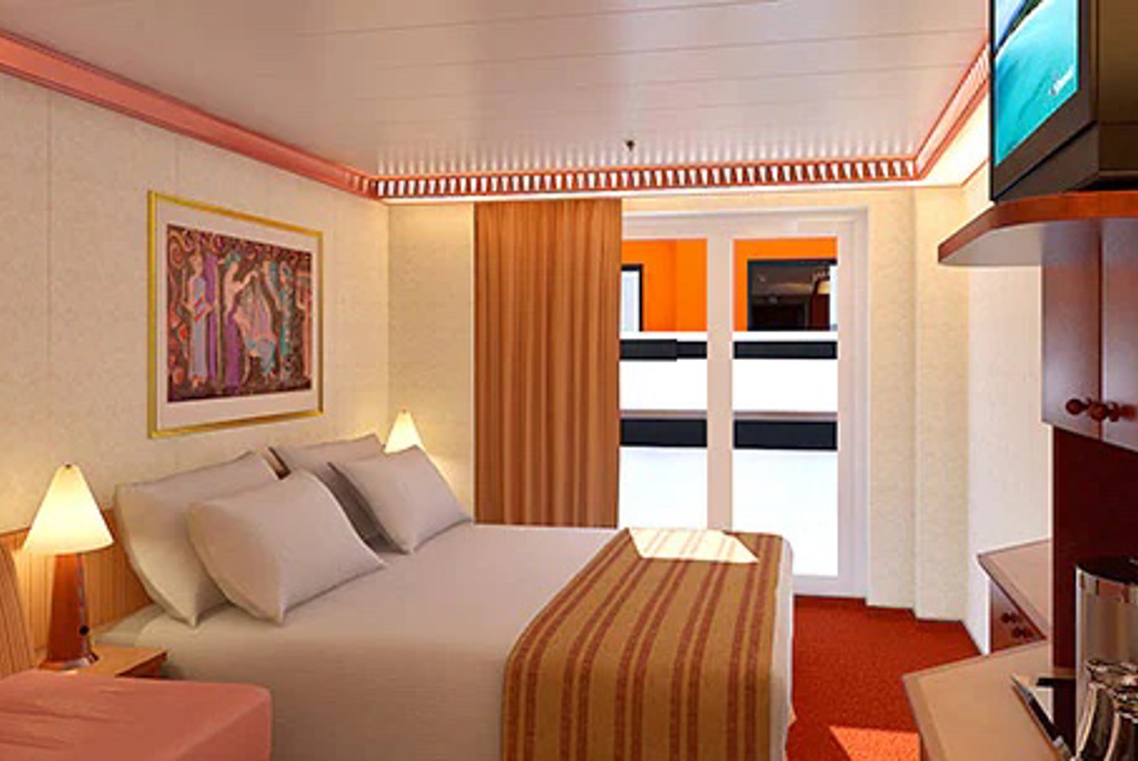 Interior with Window (Obstructed View)