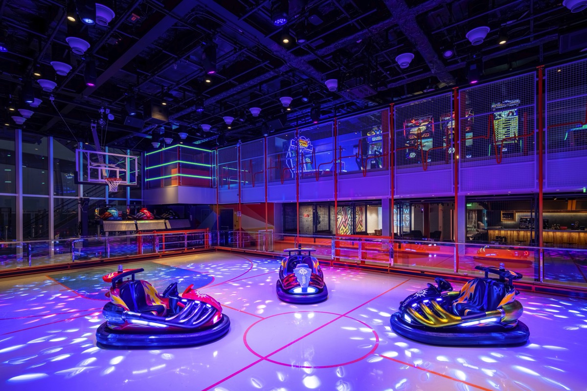 Msc Cruises Msc World Class Sportplex Bumper Cars ©Msc Rights, Ivan Sarfatti 2