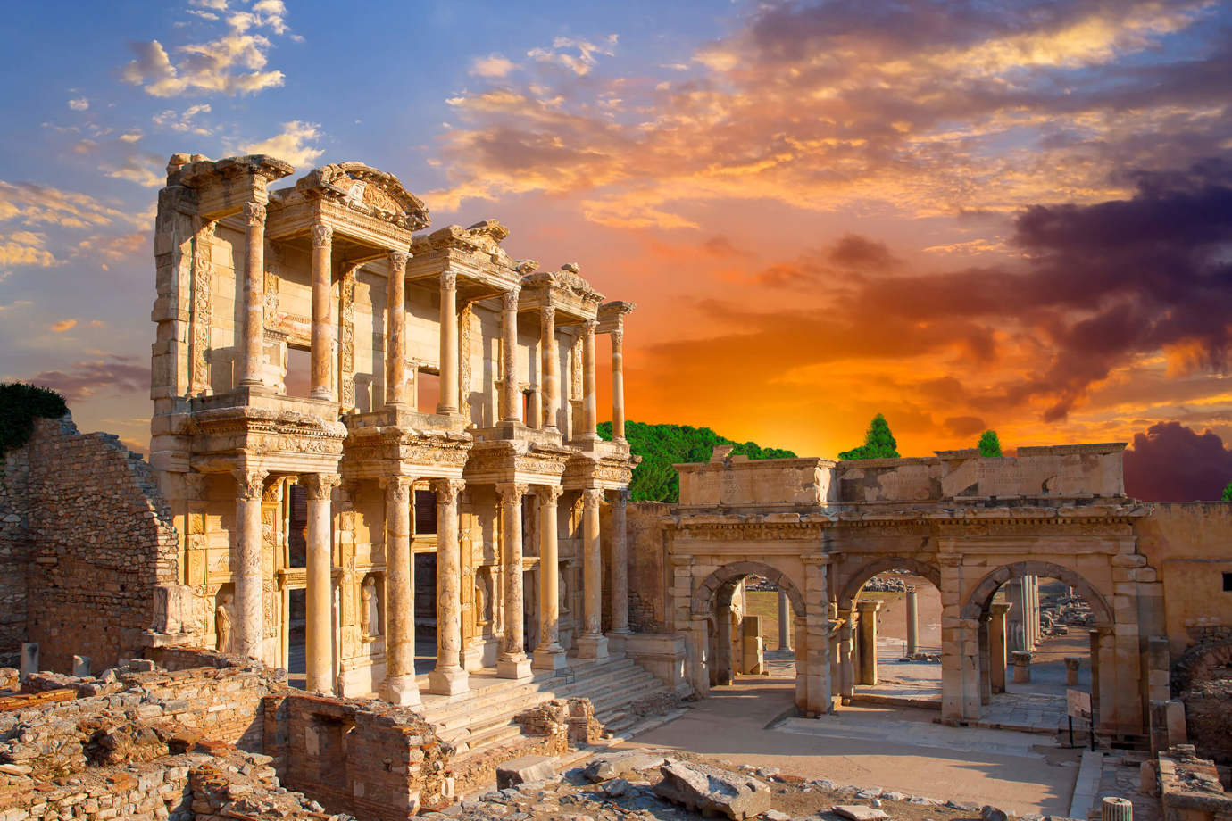 Beautiful Ruins of the Library of Celsus 