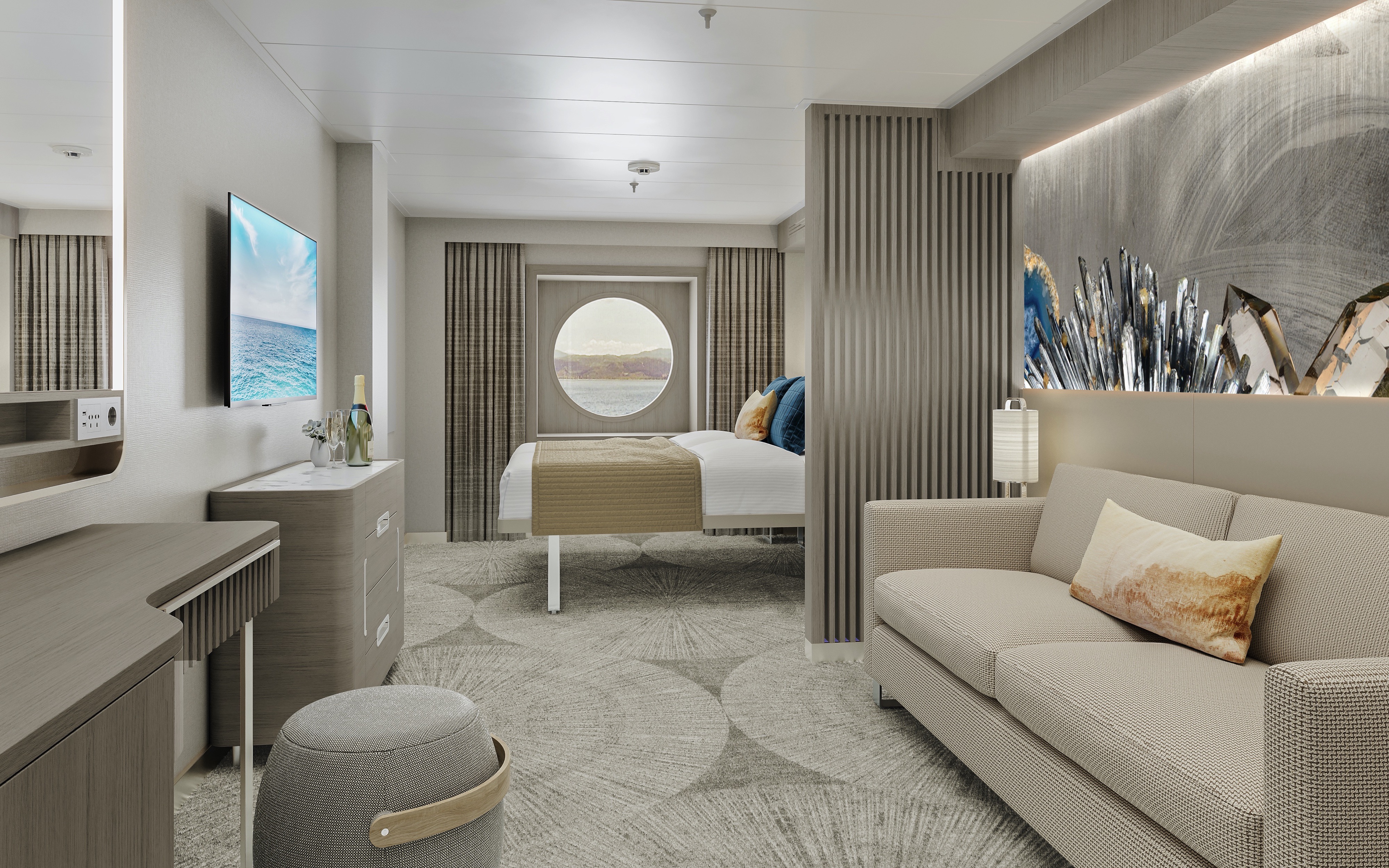 Large Oceanview with Round Window