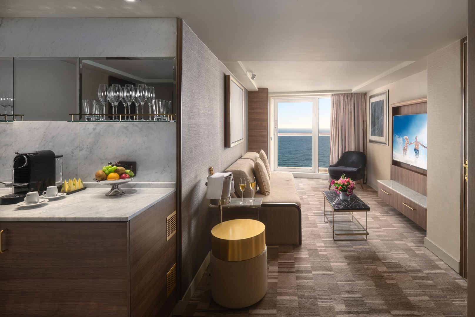 Aft-Facing Owner's Suite with Master Bedroom & Balcony