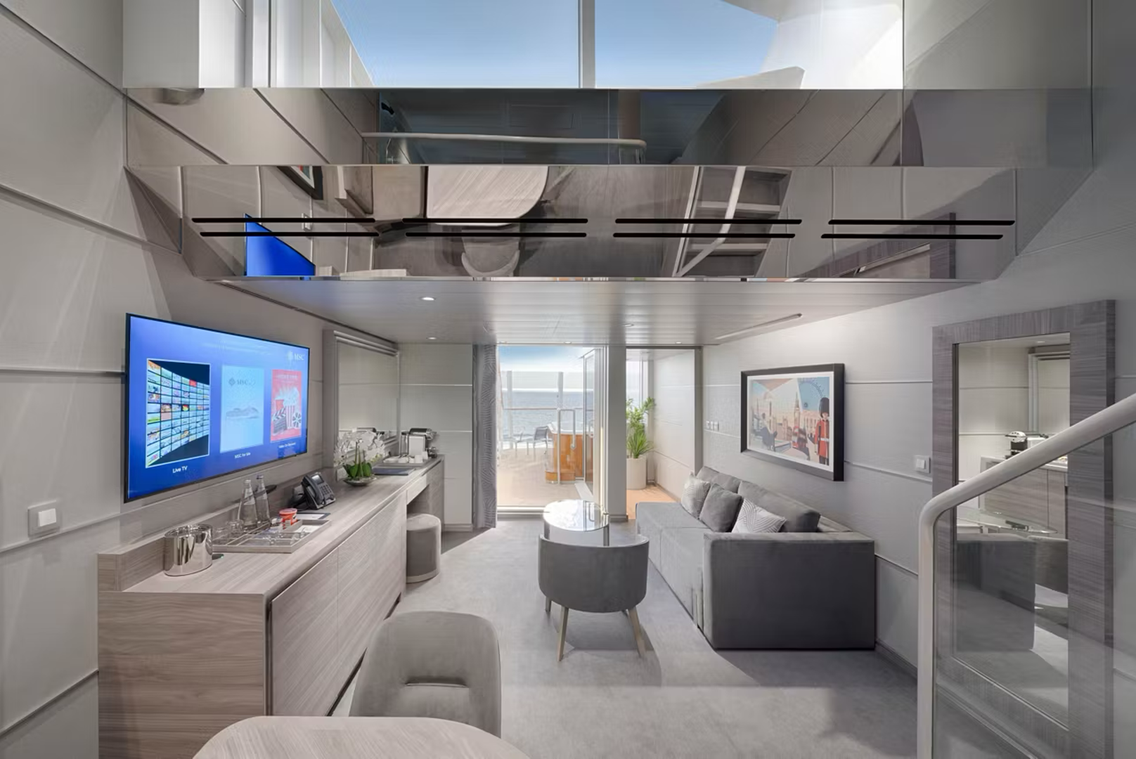 Msc Yacht Club Duplex Suite With Whirlpool Bath