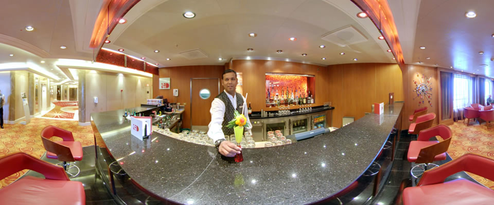 P&O Cruises Ventura Interior Red Bar.jpg