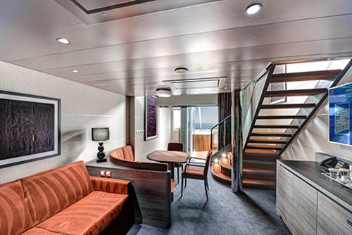 MSC Yacht Club Duplex Suite with Whirlpool