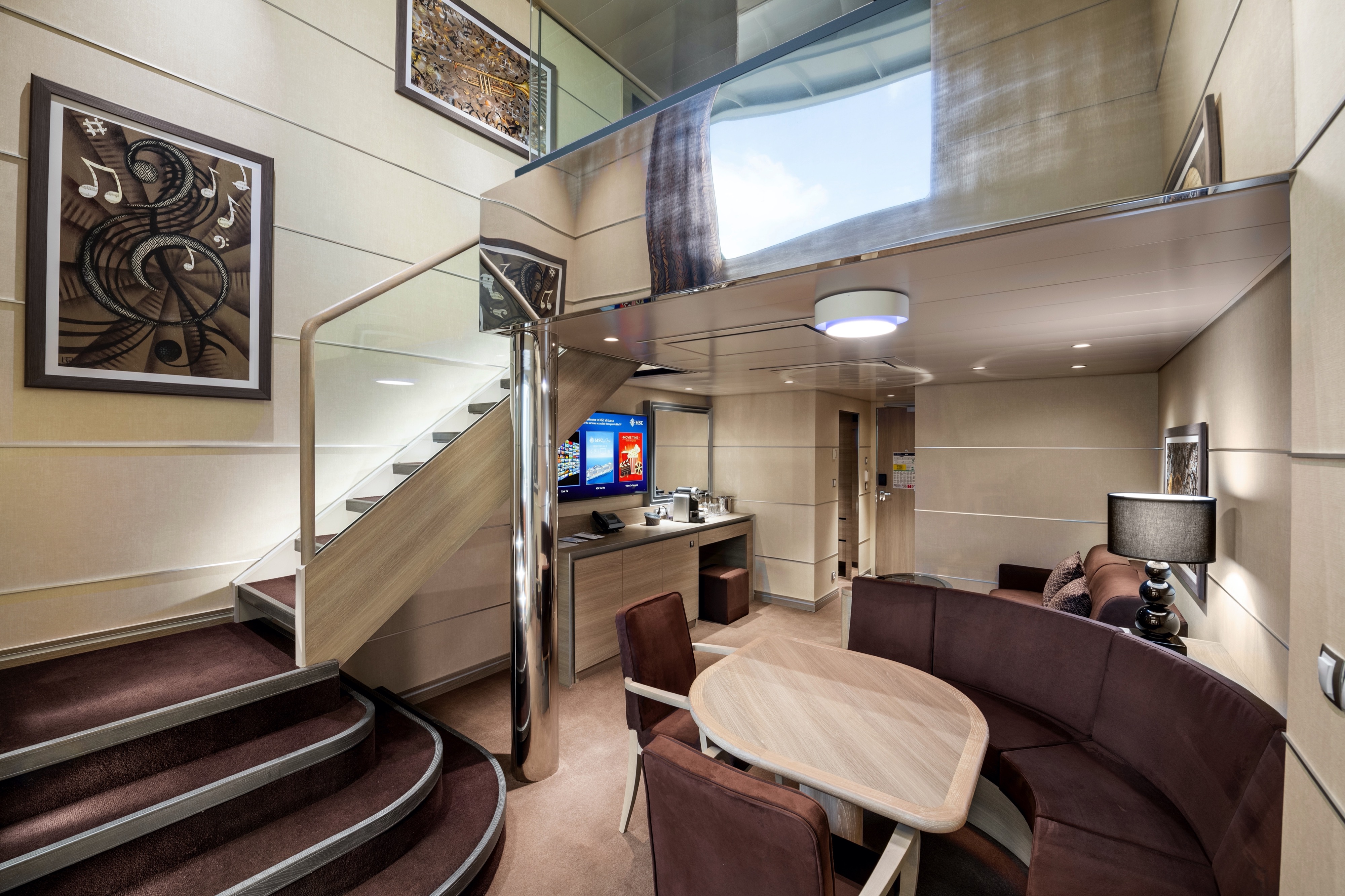 MSC Yacht Club Duplex Suite with Whirlpool