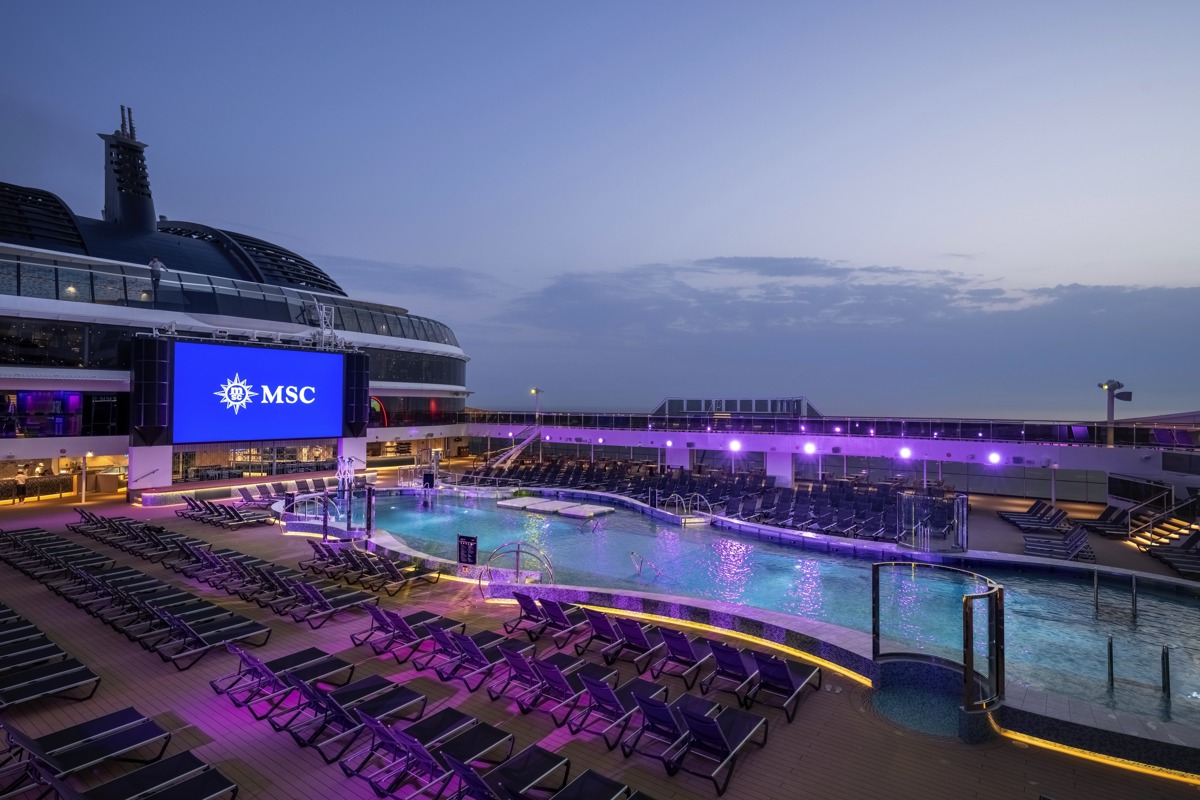 Msc Cruises Msc World Europa La Plage Pool   Ivan Sarfatti And Msc Rights 5