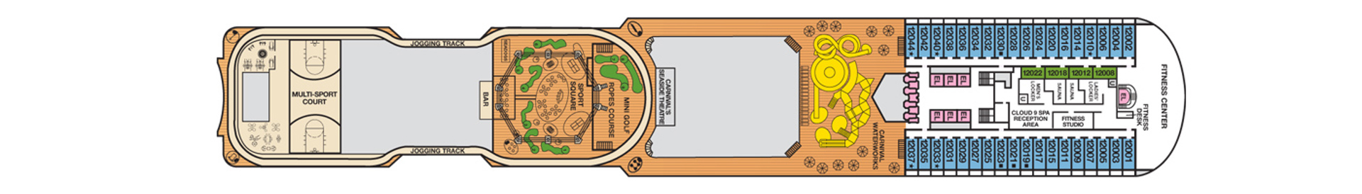 Deck 12 - Spa & Sports
