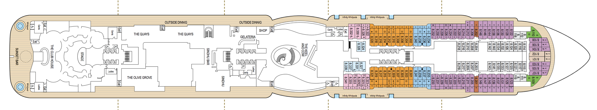 Deck 8 - Promenade Deck