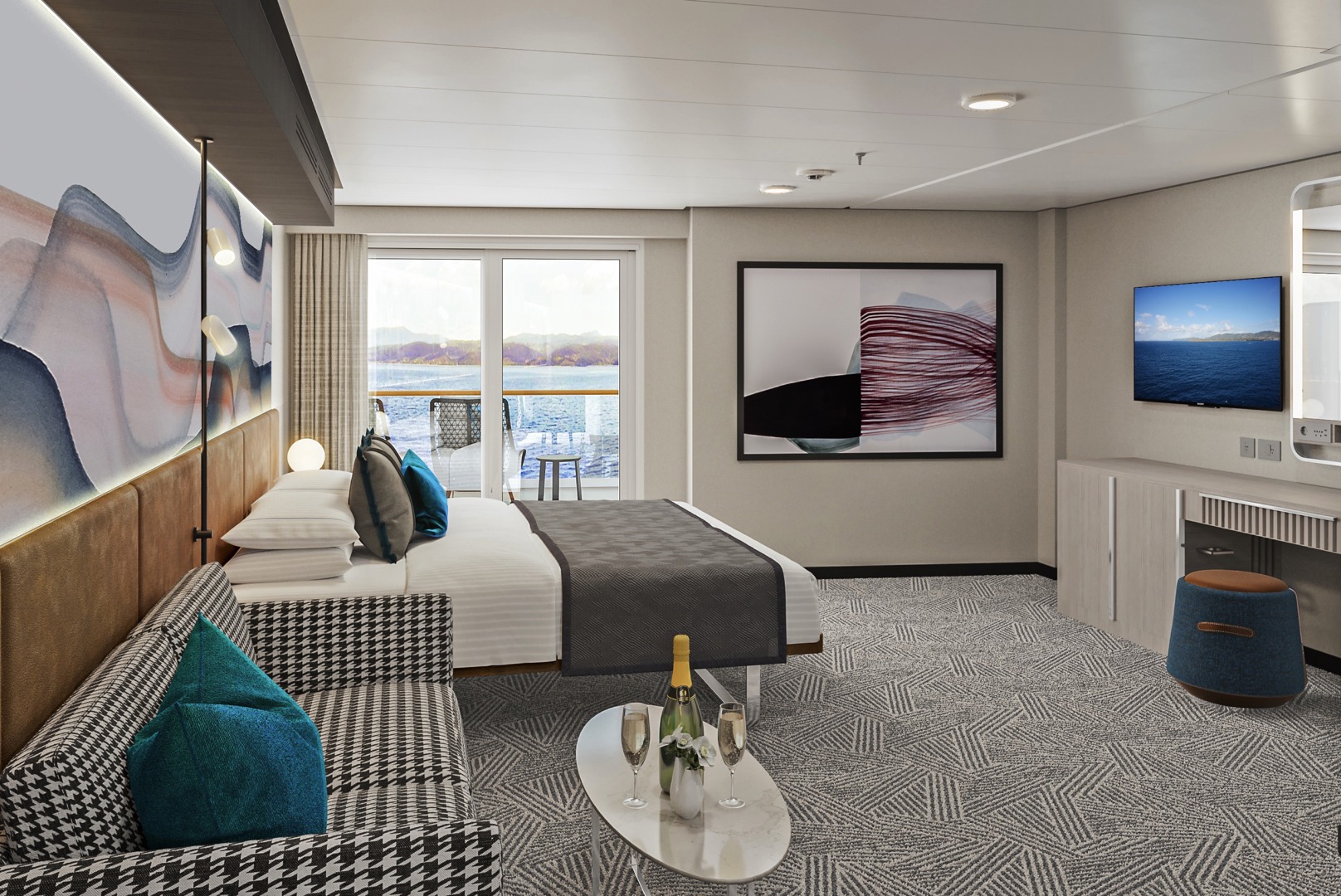 Forward-Facing Suite with Large Balcony