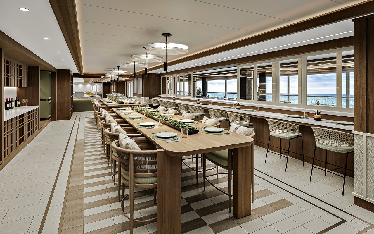 Oceania Cruises Oceania Sonata Nikkei Kitchen 2 Rendering