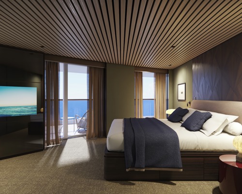 NCL Norwegian Prima The Haven Aft-Facing Owner's Suite with Master Bedroom & Large Balcony 1.jpg