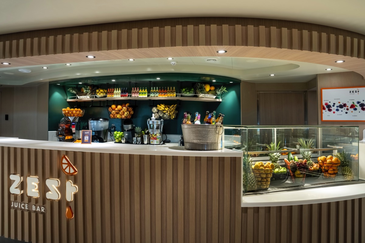 Msc Cruises Msc World Class Zest Juice Bar ©Msc Rights, Ivan Sarfatti 1