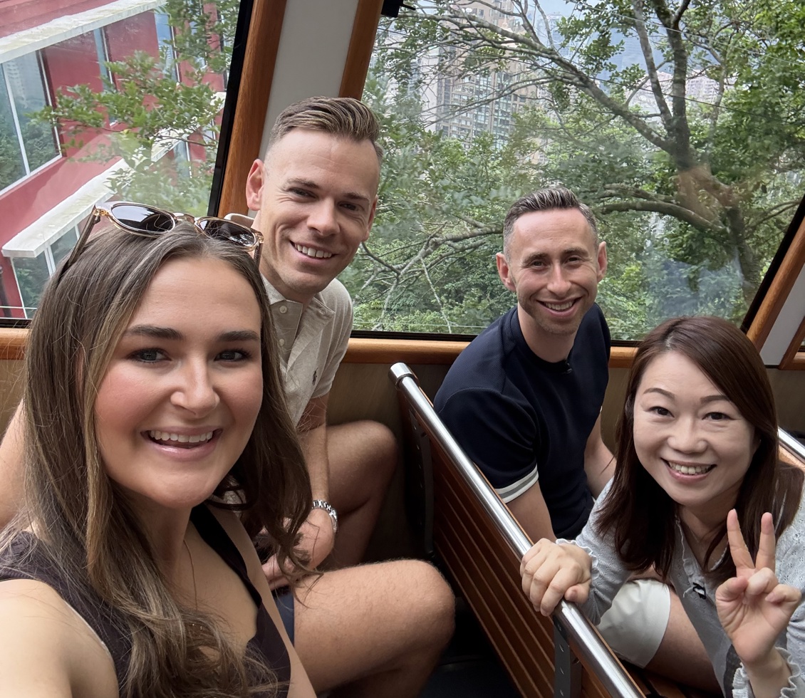 Inside the Peak Tram 