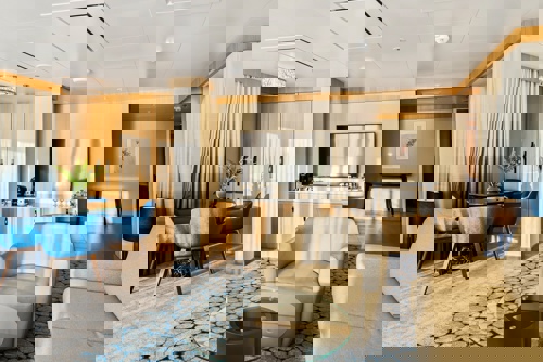 Spacious AquaTheater Suite Large Balcony – 2 Bedrooms