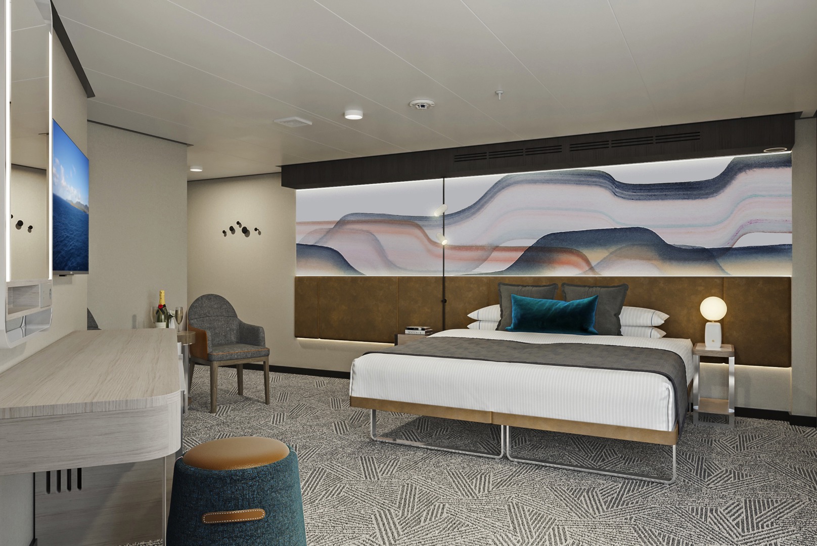 Aft-Facing Suite with Large Balcony