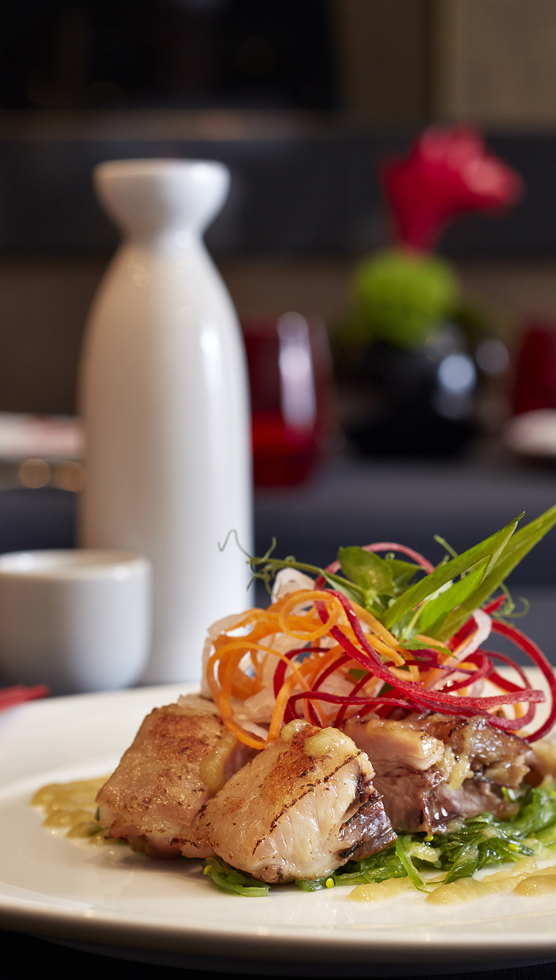 An elegant looking dish served aboard Oceania
