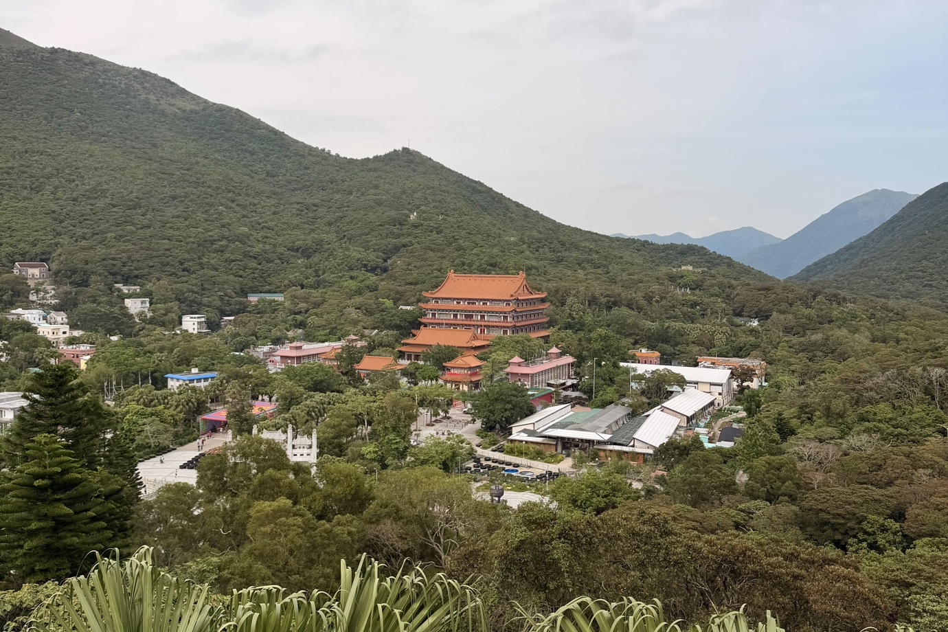 Po Lin Monastery Aerial