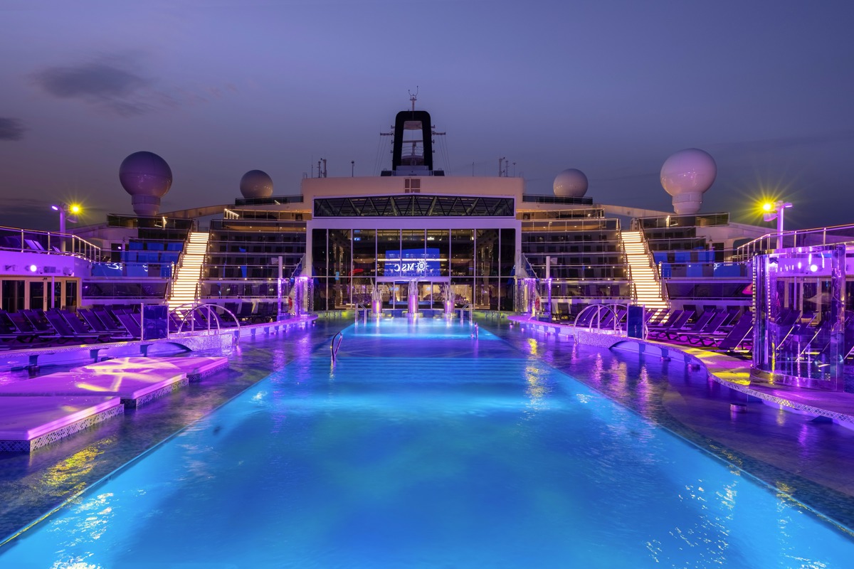 Msc Cruises Msc World Europa La Plage Pool   Ivan Sarfatti And Msc Rights 1
