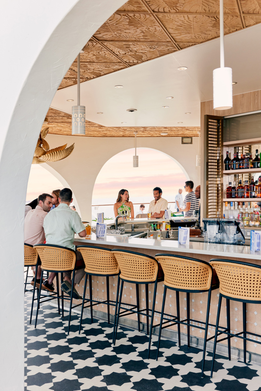 Belebrity Beyond Sunset Bar With People