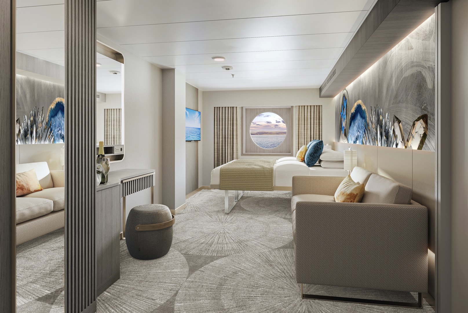 Oceanview with Round Window