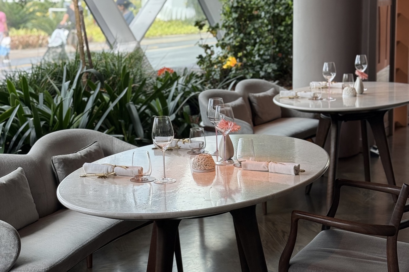 Dining amongst nature at Marguerite 