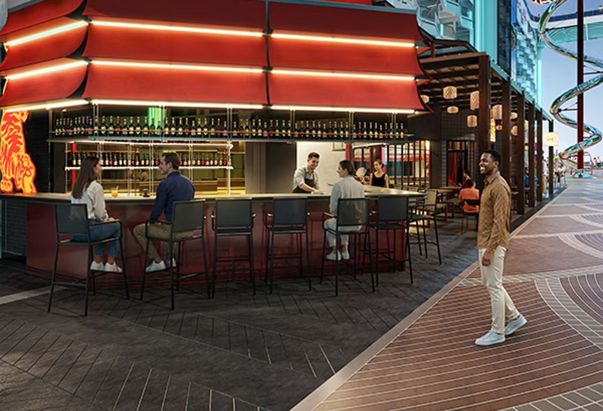 Msc Cruises Msc World Asia Pan Asian Street Bar Rendering