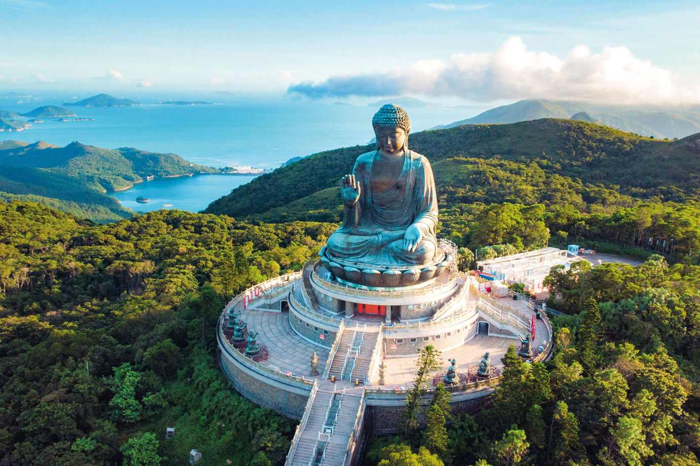 Big Buddha with Surrounding Island View