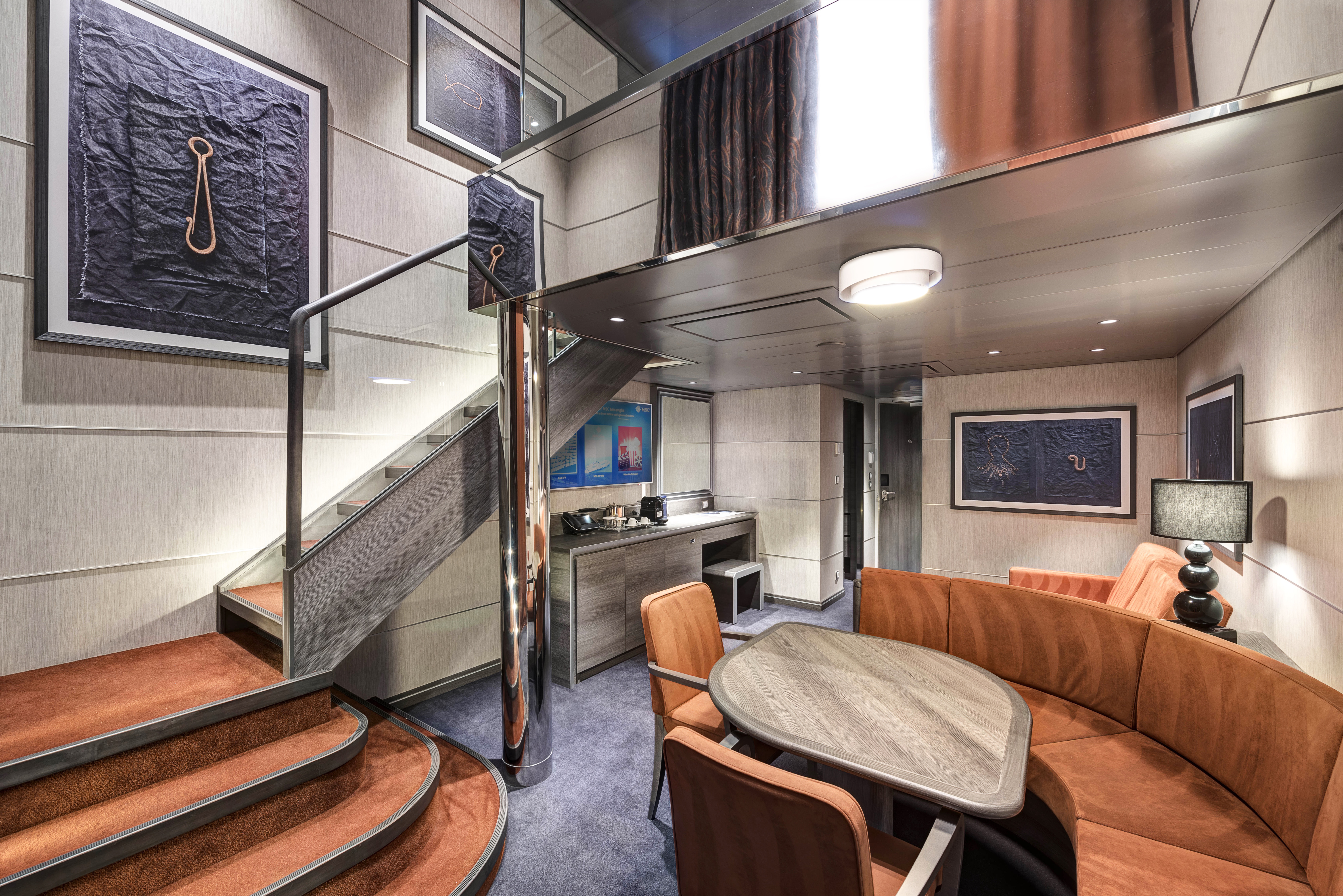 MSC Yacht Club Duplex Suite with Whirlpool