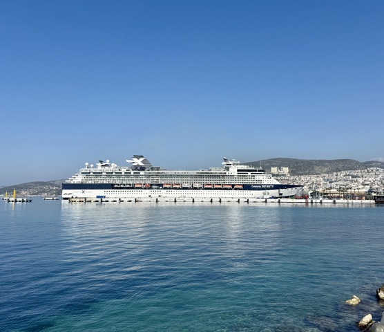 Celebrity Infinity docking at Kusadasi