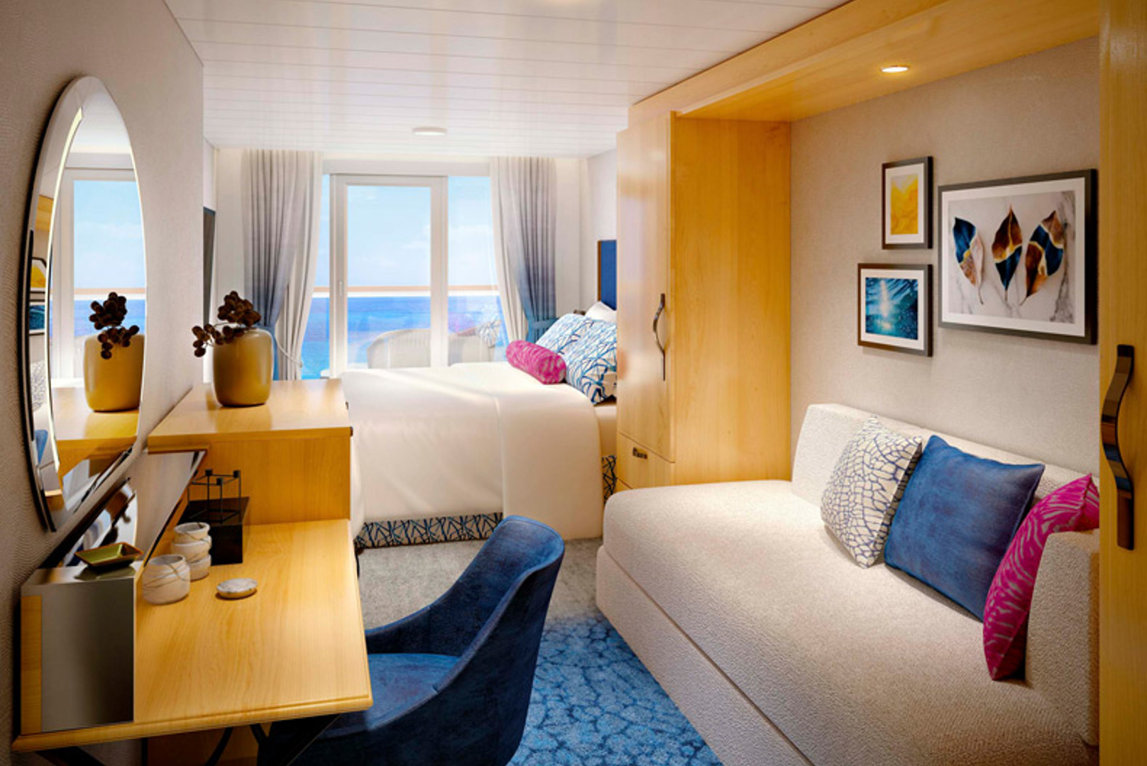 Spacious Ocean View Balcony