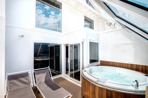 MSC Yacht Club Duplex Suite with Whirlpool