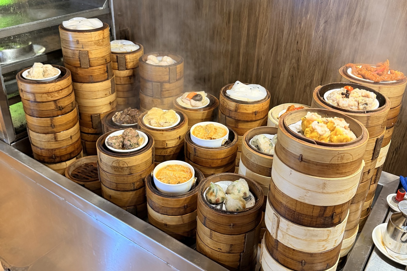 Dim Sum in Bamboo Steamers