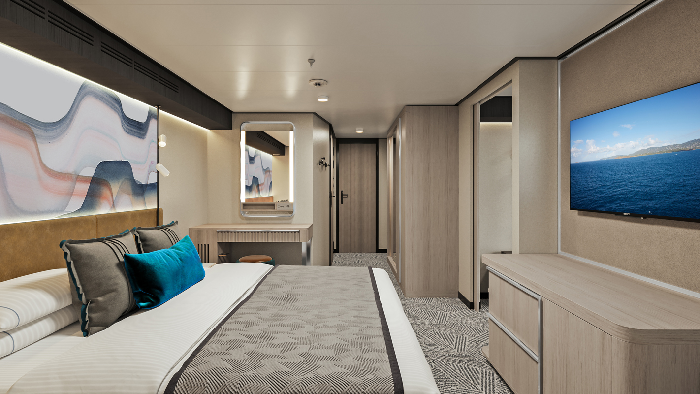 Norwegian Cruise Line, Norwegian Aqua Suite Bedroom 2 SK.jpg