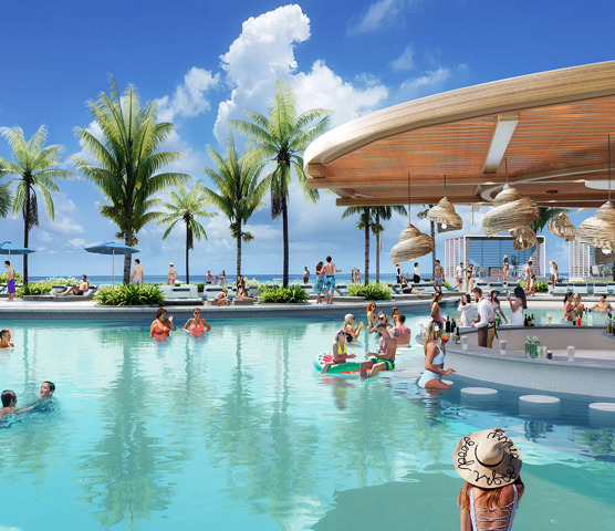 Great Life Lagoon Swim-up Bar