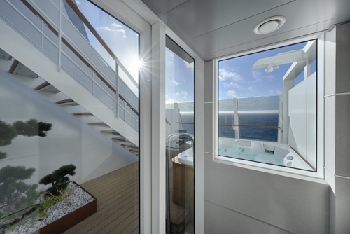 MSC Yacht Club Duplex Suite with Whirlpool Bath