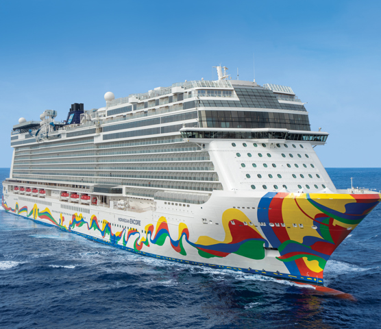 Norwegian Encore at Sea