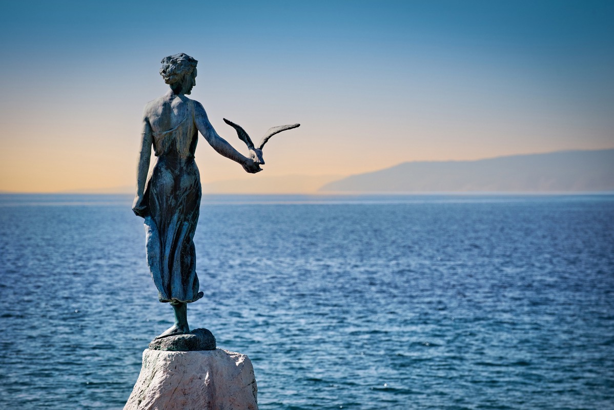 Maiden With Seagull Opatija