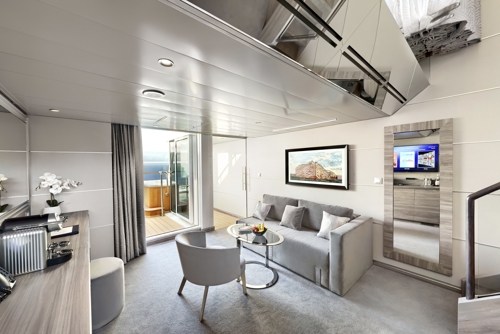 MSC Yacht Club Duplex Suite with Whirlpool Bath