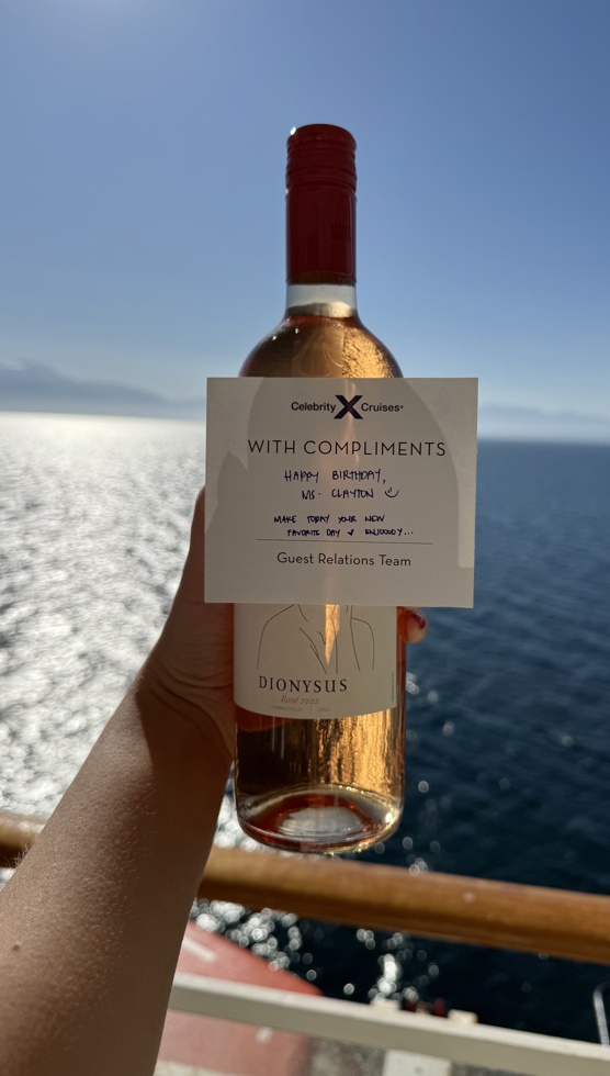 Welcome bottle of wine