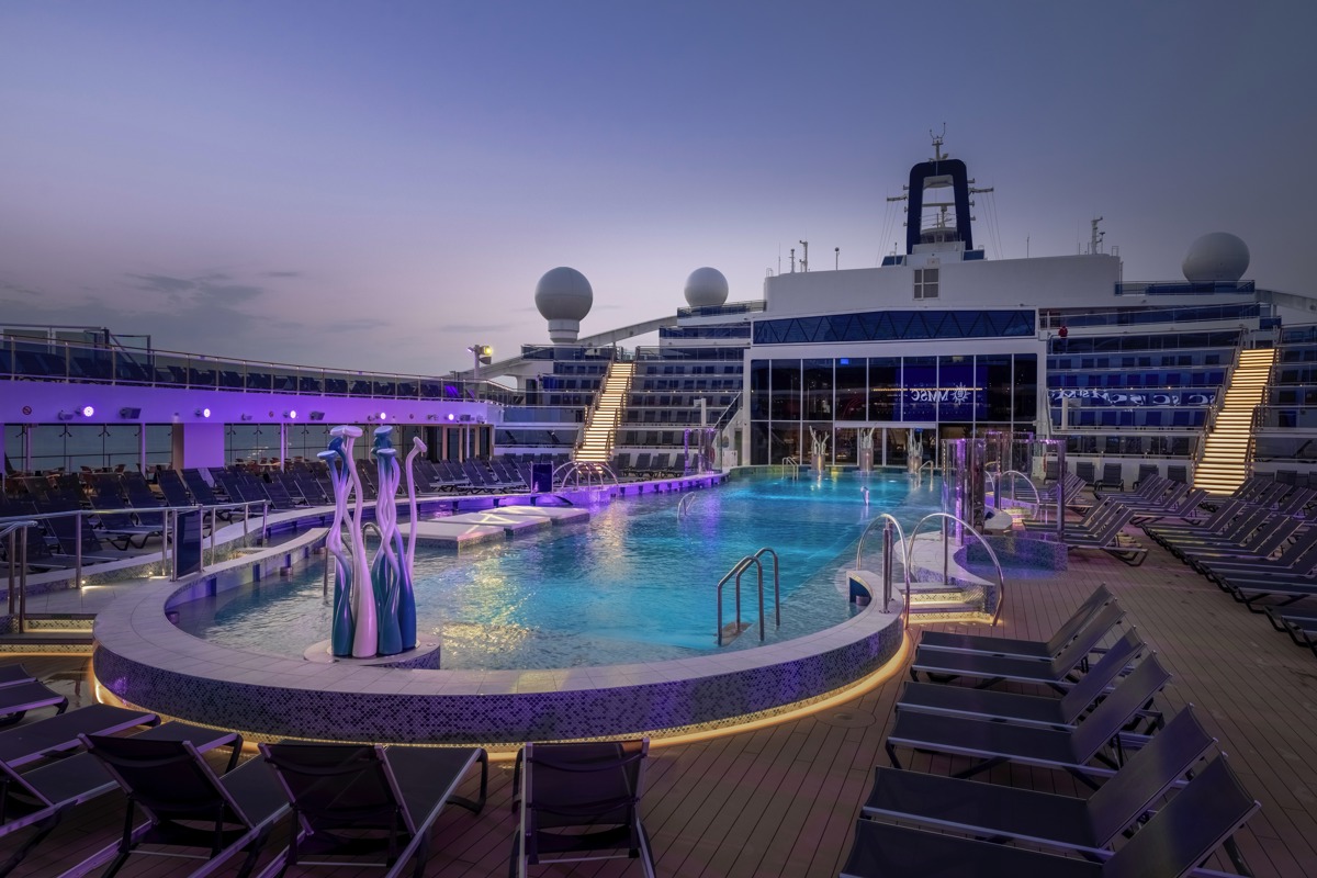 Msc Cruises Msc World Europa La Plage Pool   Ivan Sarfatti And Msc Rights 0