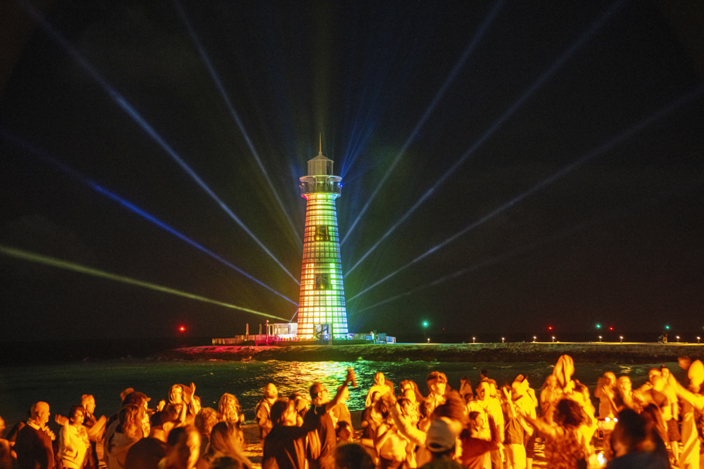 Lighthouse light show