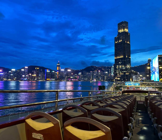 View from Bus At Night