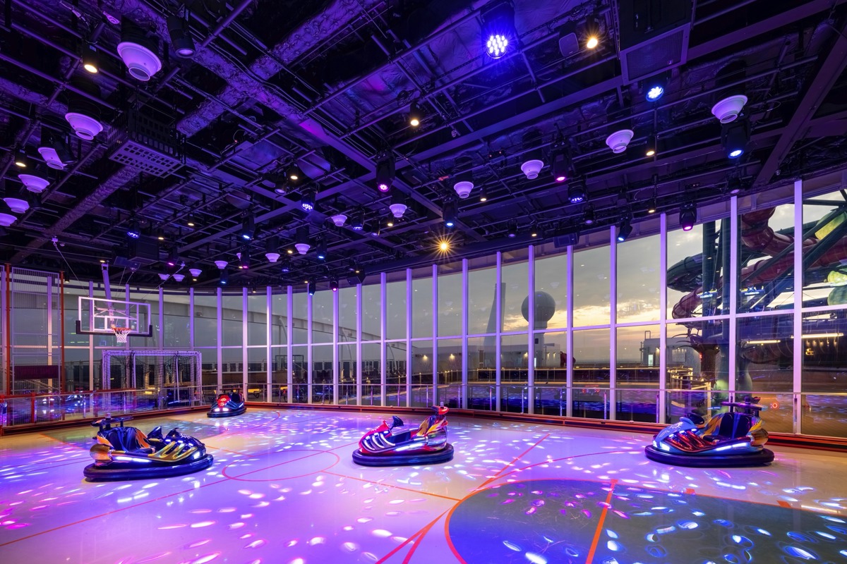 Msc Cruises Msc World Class Sportplex Bumper Cars ©Msc Rights, Ivan Sarfatti 1