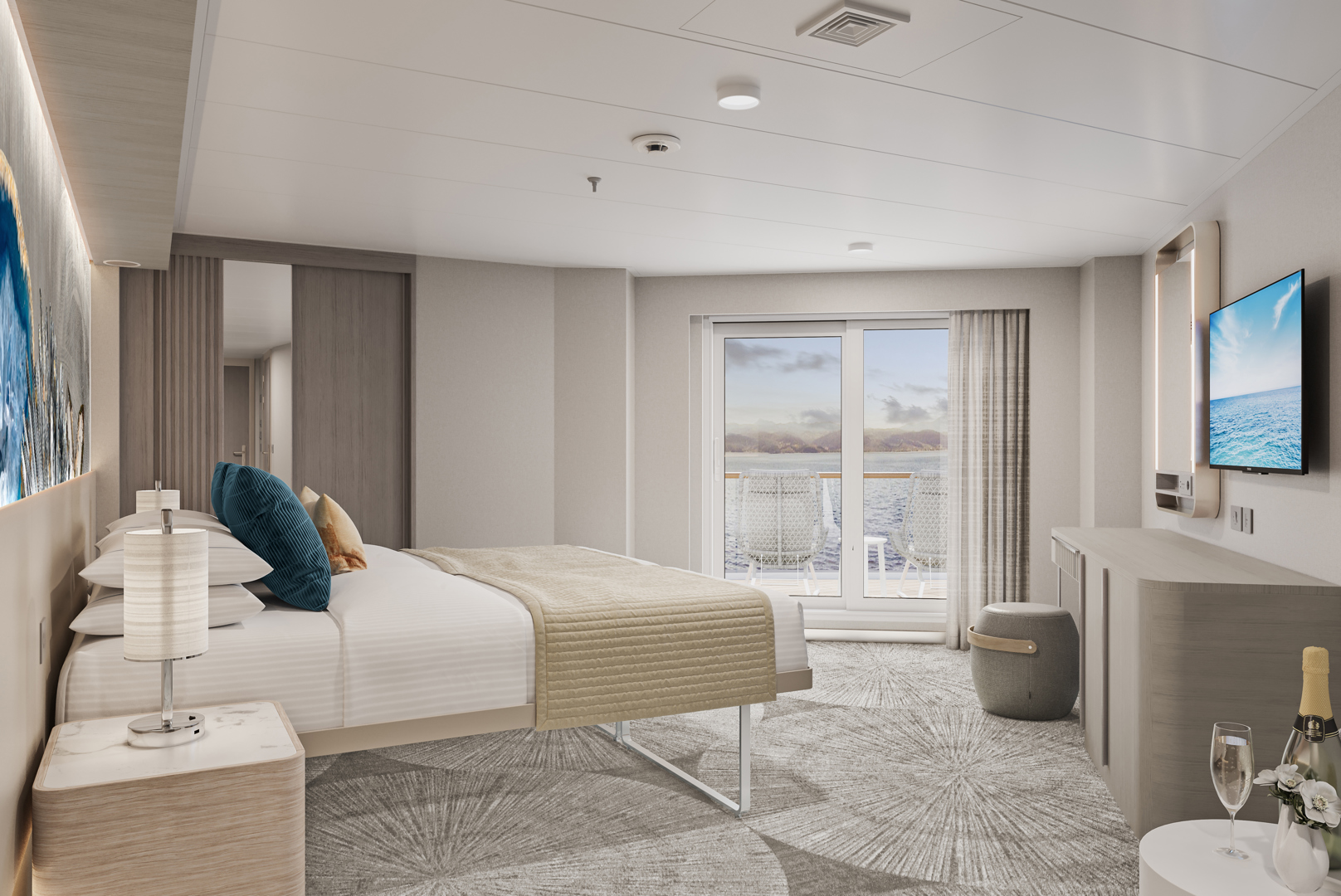 Aft-Facing Suite with Large Balcony